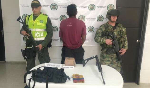 Captura de alias Satanás, miembro de 'Los Caparros' Captura de alias Satanás, miembro de 'Los Caparros'
