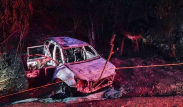 Escena del asesinato de la candidata a la alcaldía de Suárez (Cauca), Karina García. Escena del asesinato de la candidata a la alcaldía de Suárez (Cauca), Karina García.