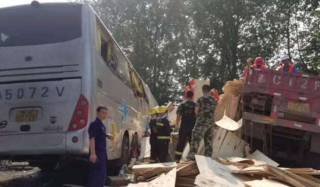 Accidente en China