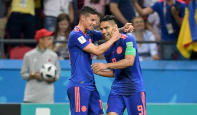 James y Falcao - Selección Colombia 2019