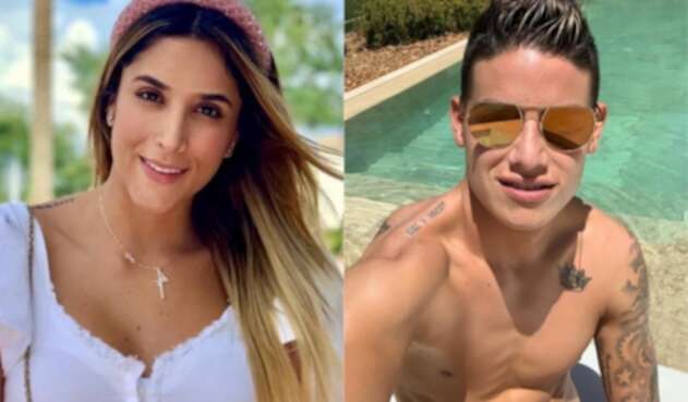 Daniela Ospina y James Rodríguez