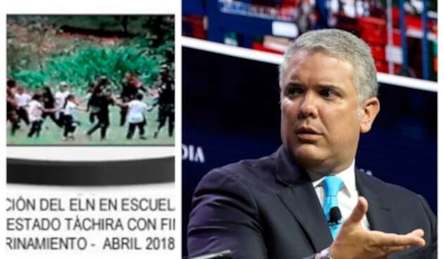 La foto que el presidente Iván Duque presentó ante la ONU, en Nueva York