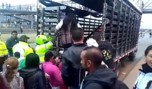 Paro de transportadores en Soacha y Bogotá