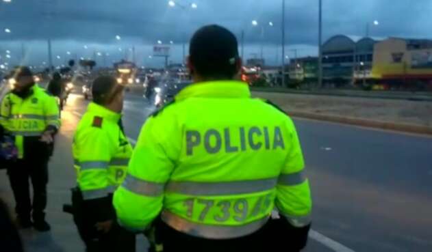 Controles durante paro de transportadores en Soacha
