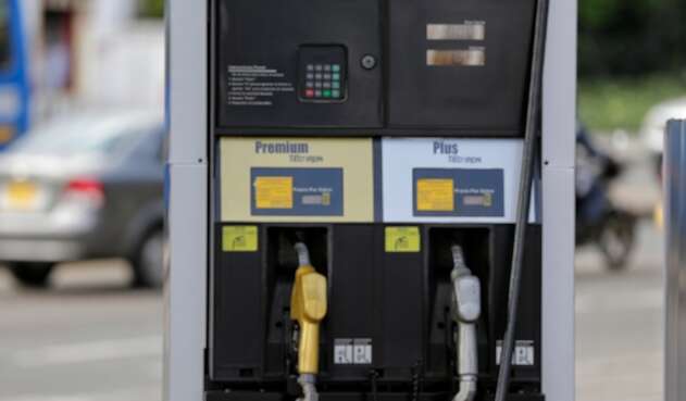Una estación de gasolina ubicada en Bogotá