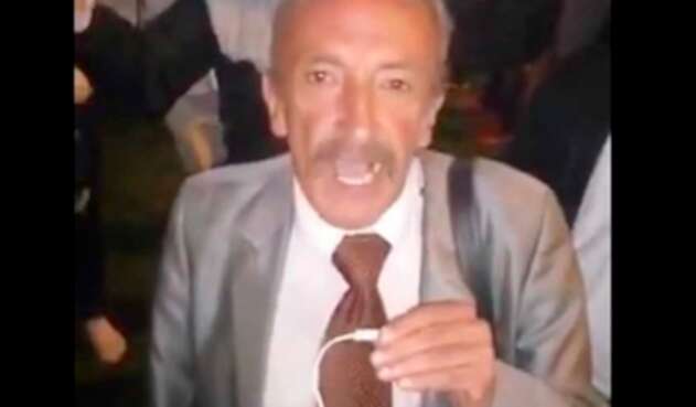 Hernando Chávez, representante de una organización de conductores de Colombia