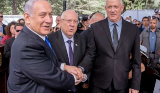 Benjamin Netanyahu y Benny Gantz