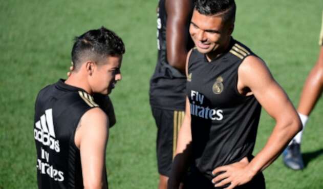 James Rodríguez y Casemiro James Rodríguez y Casemiro