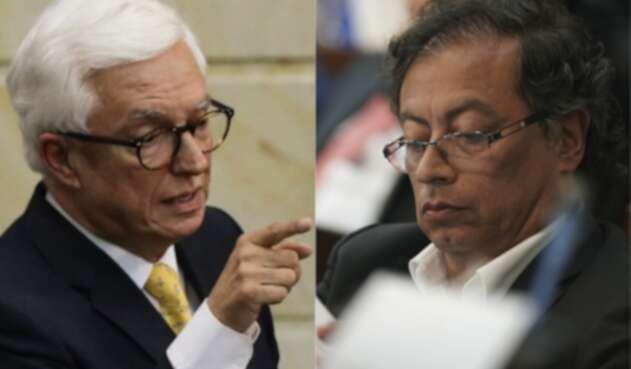 Jorge Enrique Robledo y Gustavo Petro Jorge Enrique Robledo y Gustavo Petro