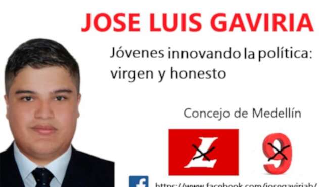 José Luis Gaviria, candidato por el Partido Liberal al Concejo de Medellín