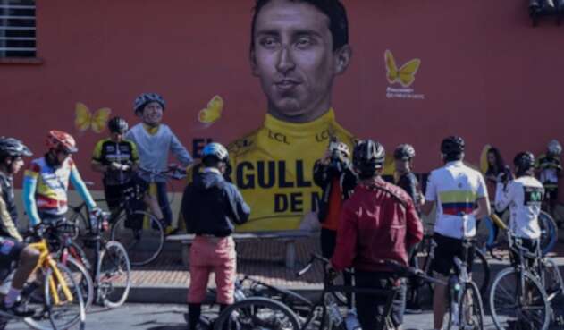 Mural de Egan Bernal Mural de Egan Bernal