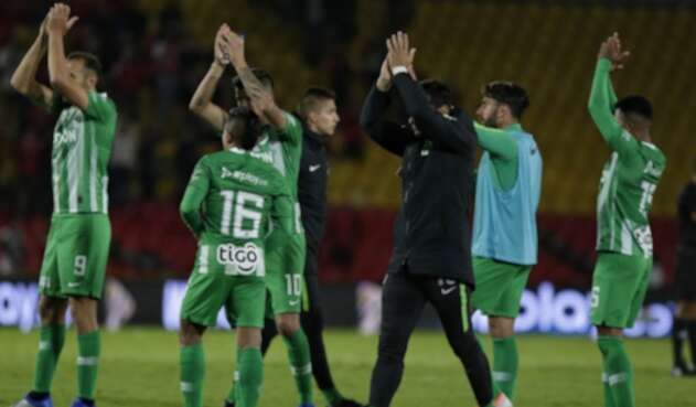 Atlético Nacional celebrando un triunfo