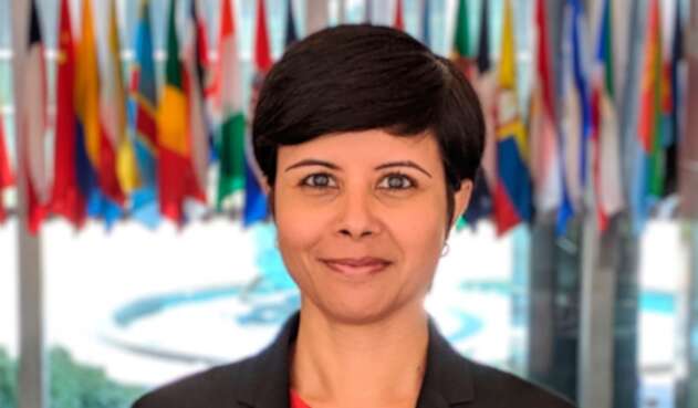 Namita Biggins, vocera del Departamento de Estado de Estados Unidos