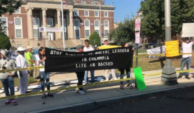 Protestas contra Duque en Estados Unidos