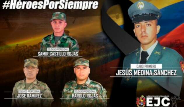 Los soldados asesinados en el Bajo Cauca antioqueño