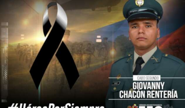 Suboficial asesinado en Valdivia, Antioquia