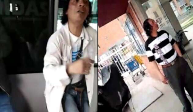 Supuesto mendigo enfermo, en Bogotá