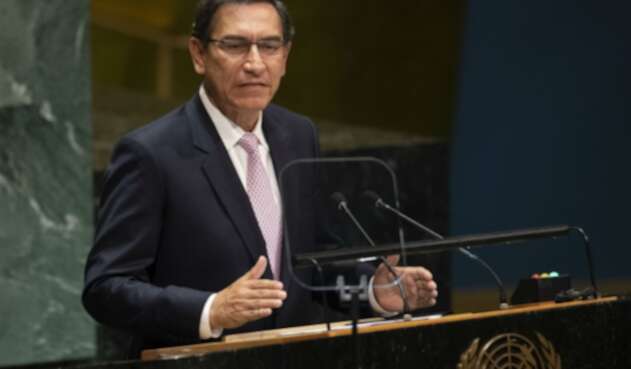 Martin Vizcarra, presidente peruano, ante la ONU Martin Vizcarra, presidente peruano, ante la ONU