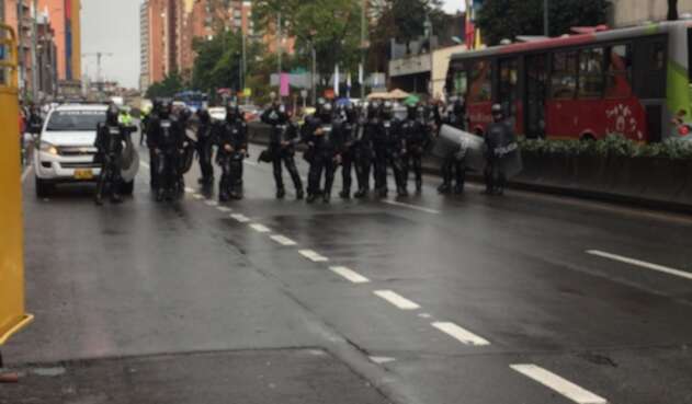Disturbios en inmediaciones de la Universidad Distrital