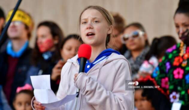 La activista medioambiental sueca Greta Thunberg