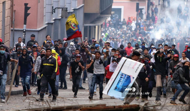 Violentas protestas en Ecuador