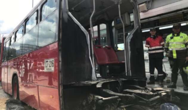 Accidente en Transmilenio