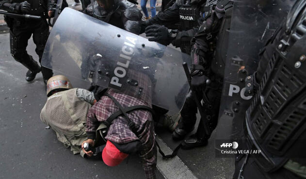 Violentas protestas en Ecuador