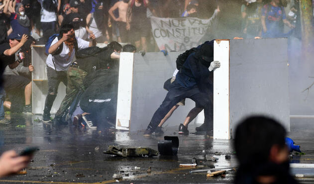 Violentas protestas en Chile