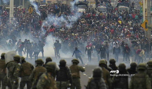 Violentas protestas en Ecuador