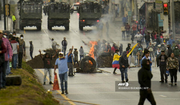 Violentas protestas en Ecuador