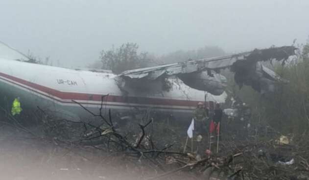 Accidente de avión en Ucrania
