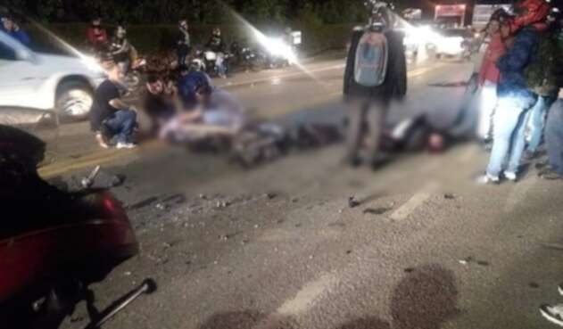 Accidente en la vía La Ceja - Rionegro