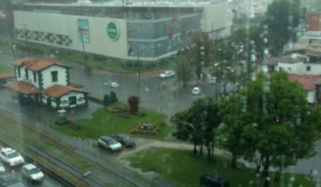 Aguacero en Bogotá