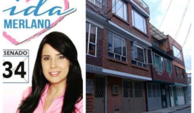 La casa con puertas en rombos, color dorado, donde fue hallada una fórmula médica a nombre de Aida Merlano, en Kennedy (Bogotá)