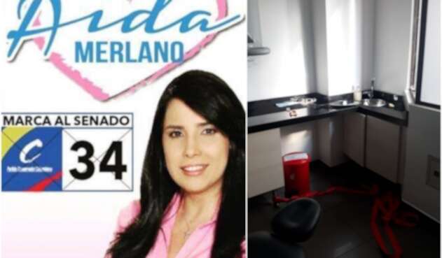 La excongresista Aida Merlano y el consultorio del cual se fugó, en Bogotá