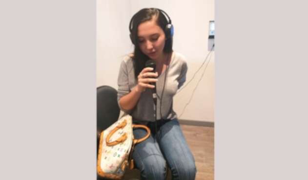 Aida Victoria Merlano en la entrevista concedida a LA FM en Barranquilla