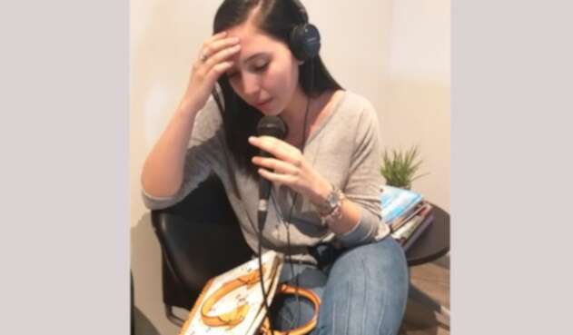 Aida Victoria Merlano en la entrevista concedida a LA FM en Barranquilla