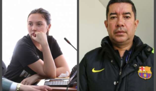 Aida Victoria Merlano y el odontólogo Javier Cely Aida Victoria Merlano y el odontólogo Javier Cely
