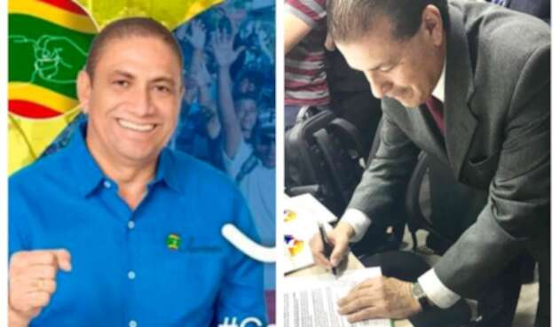 Juan Mejía, candidato a la Asamblea de Bolívar, y Luis Daniel Vargas, aspirante a la Gobernación del mismo departamento Juan Mejía, candidato a la Asamblea de Bolívar, y Luis Daniel Vargas, aspirante a la Gobernación del mismo departamento