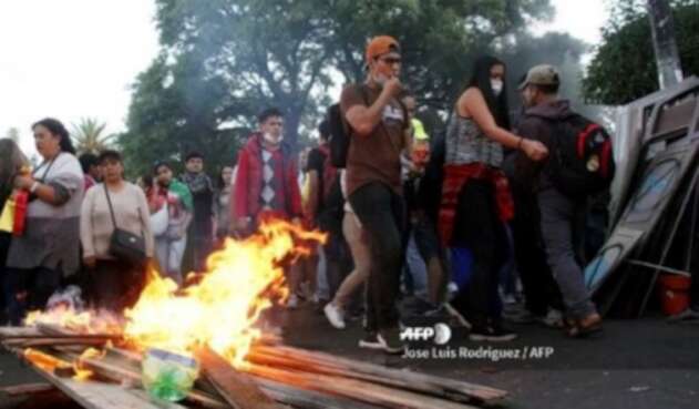 Manifestaciones en Bolivia
