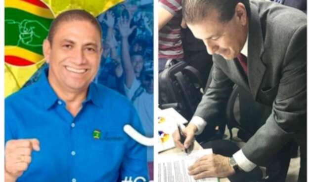 Juan Mejía, candidato a la Asamblea de Bolívar, y Luis Daniel Vargas, aspirante a la Gobernación del mismo departamento Juan Mejía, candidato a la Asamblea de Bolívar, y Luis Daniel Vargas, aspirante a la Gobernación del mismo departamento
