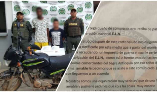 Capturados repartiendo panfletos del ELN