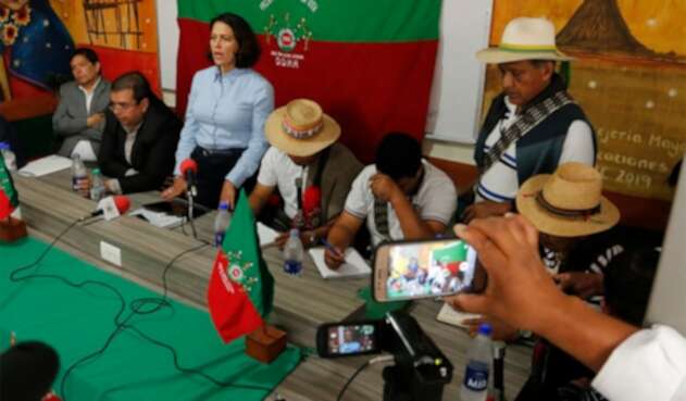 Nancy Patricia Gutiérrez, ministra del Interior, reunida con indígenas en Cauca Nancy Patricia Gutiérrez, ministra del Interior, reunida con indígenas en Cauca