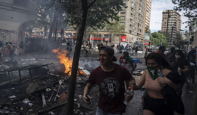 Violentas protestas en Chile