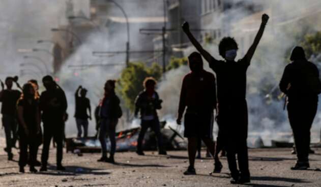 Las protestas en Valparaiso (Chile)