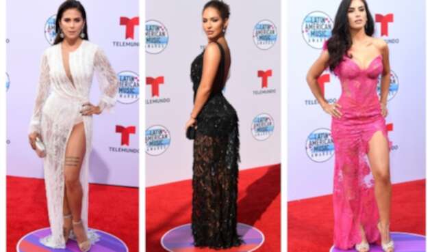Greeicy Rendón, Kimberly Reyes y Jessica Cediel en los Latin AMAs 2019
