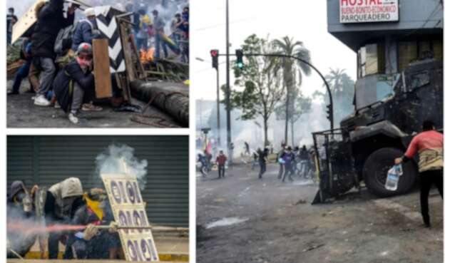 Violentas protestas en Ecuador Violentas protestas en Ecuador