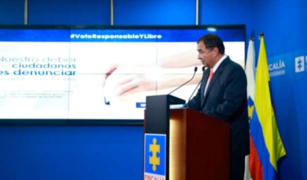 Fabio Espitia, fiscal general (e.) sobre capturas y delitos electorales.