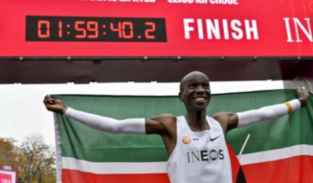 Eliud Kipchoge, atleta keniano, en Viena (Austria)
