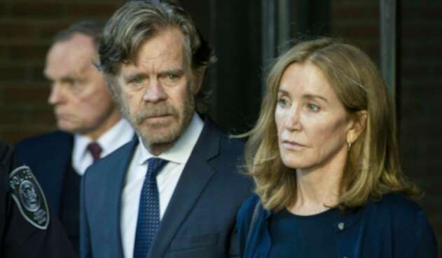Felicity Huffman y su esposo William H. Macy